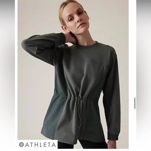 NWT Athleta Triumph Hybrid Crewneck Sweatshirt - Picture 1 of 13